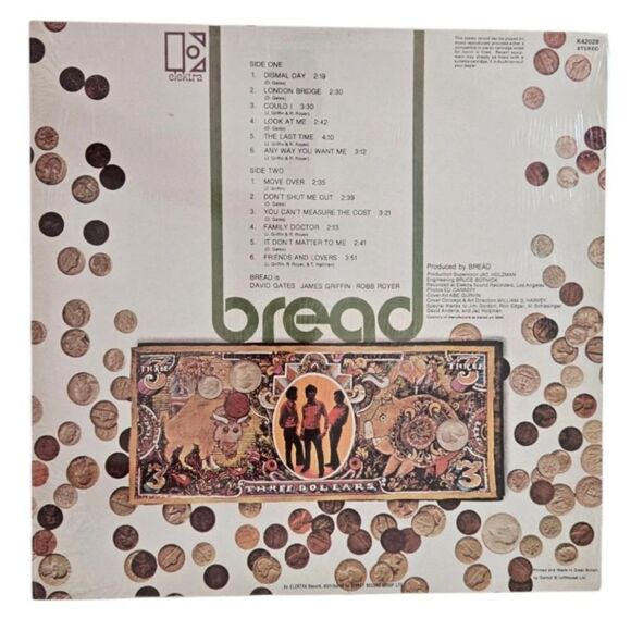 BREAD, Bread UK LP Excellent David Gates, Rare First US, Ephemera 1969 - Picture 2 of 7